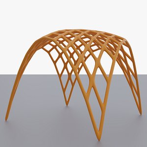 Landscape Organic Vault Pavilion 01 Voronoi