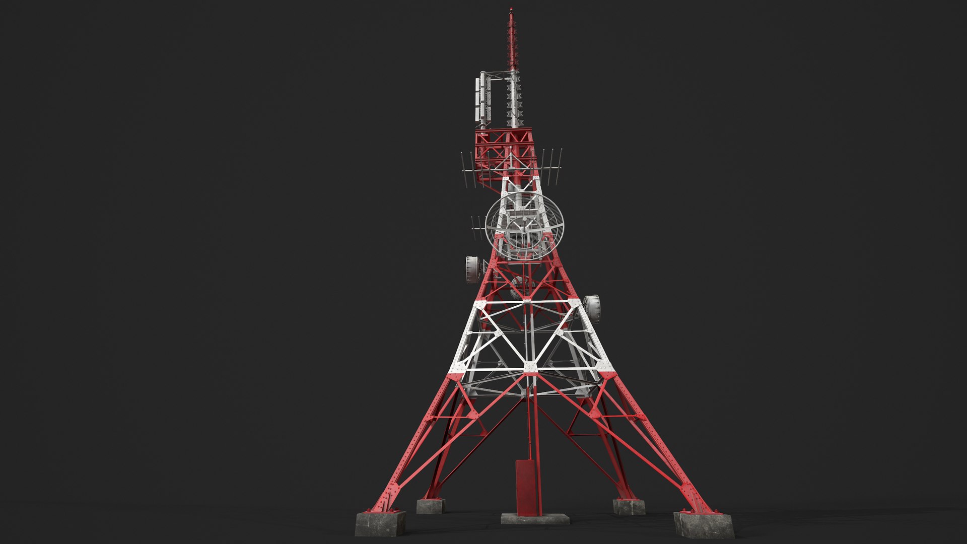 3D Model Telecommunication Tower - TurboSquid 1161714
