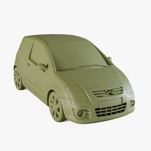 3D Citroen C2 2009 model