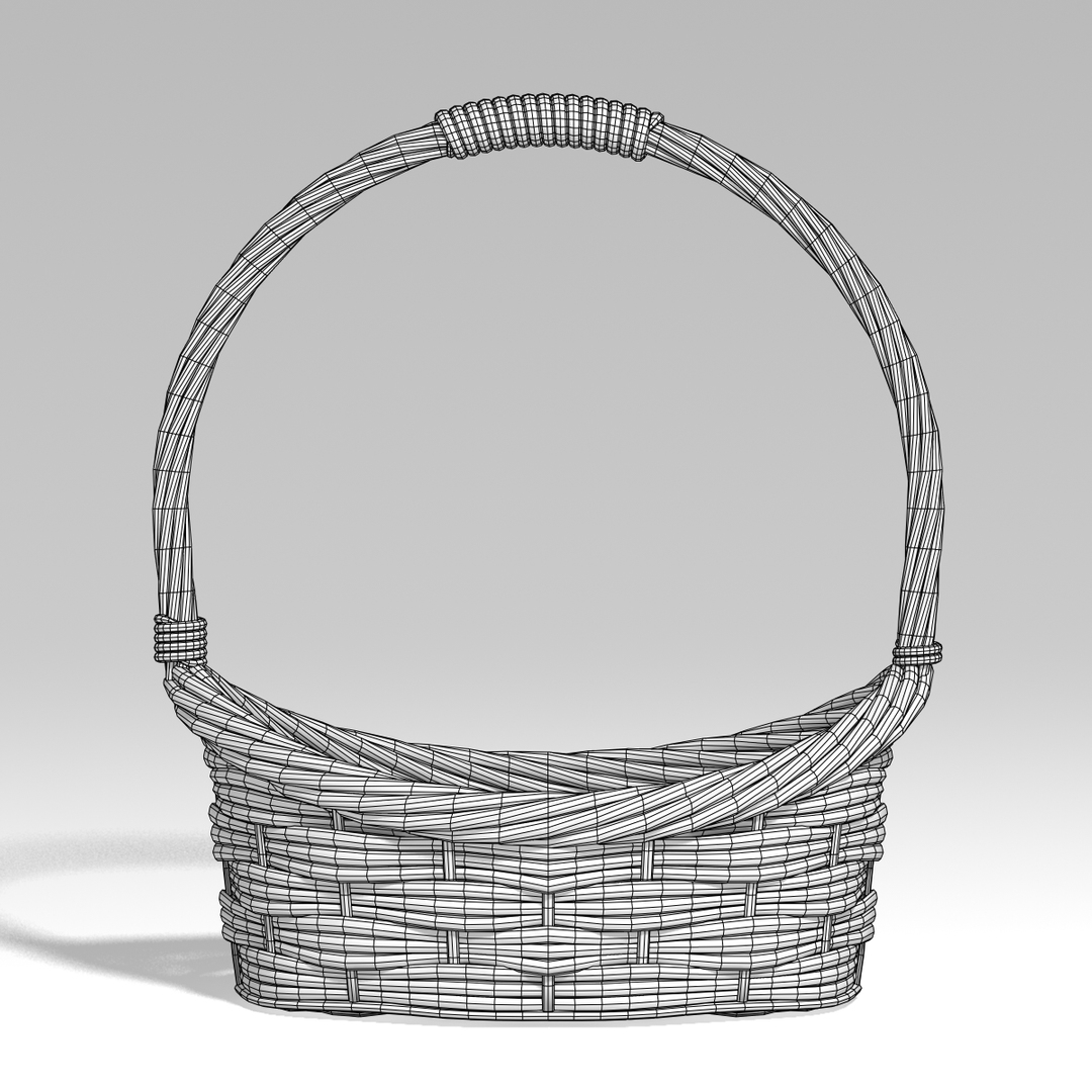 Basket Bask Bas 3d Model