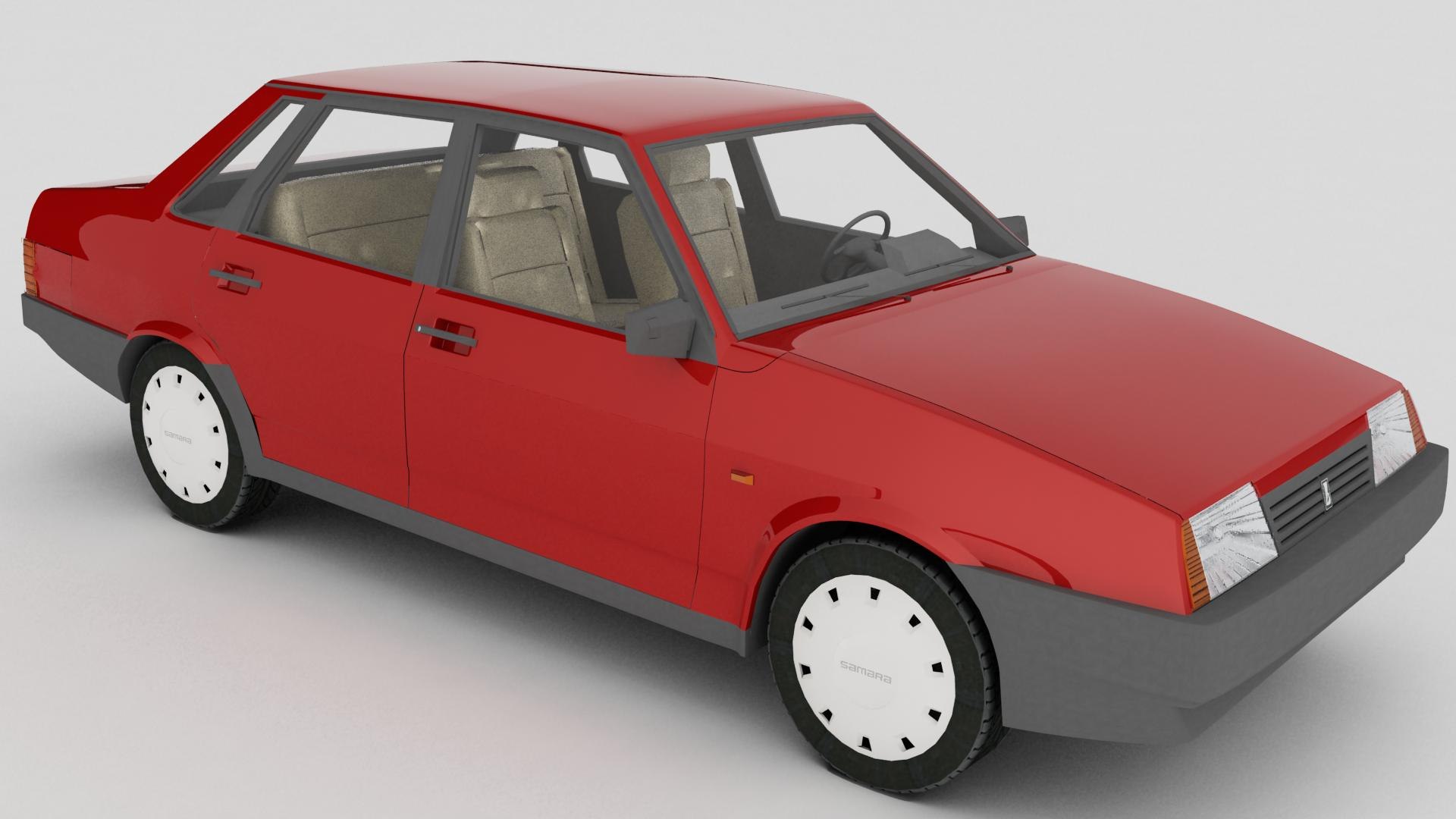 Lada Samara Sedan 3d Max