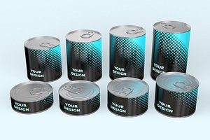 Tin Can Set 3D model