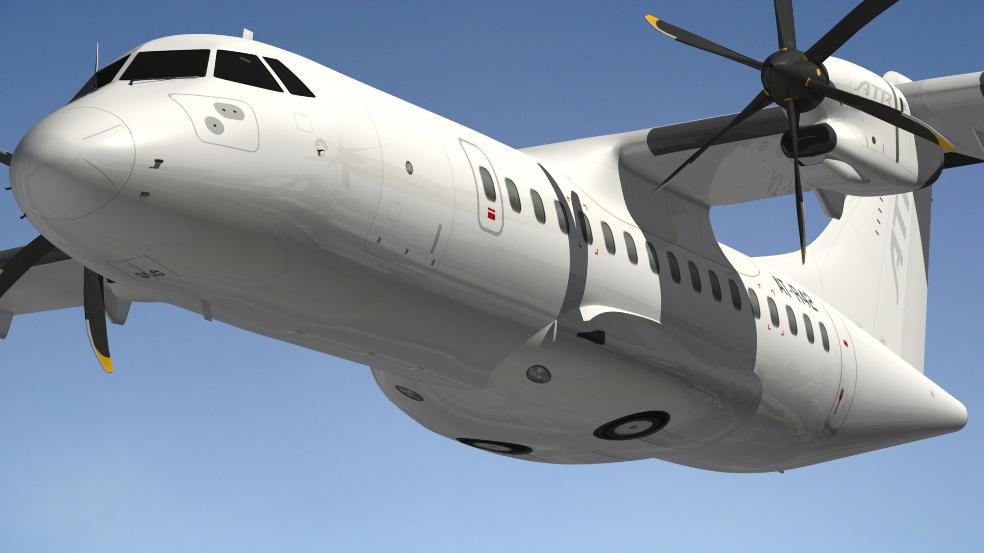 3D atr 42 white - TurboSquid 1686852