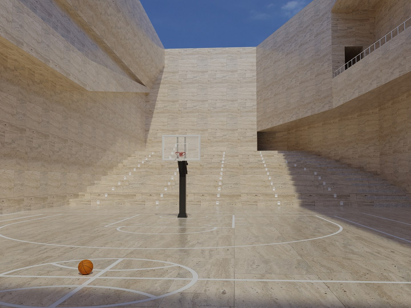 Basketball arena stadium 3D model - TurboSquid 1490016