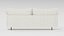 Ivory Sofa Rounded Arms Loose Cushions