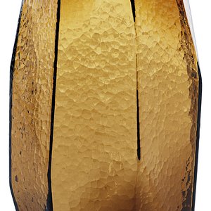 Bezel Vase Amber