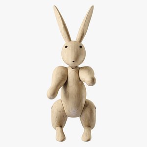 Rabbit figurine Kay Bojesen PBR 3D model