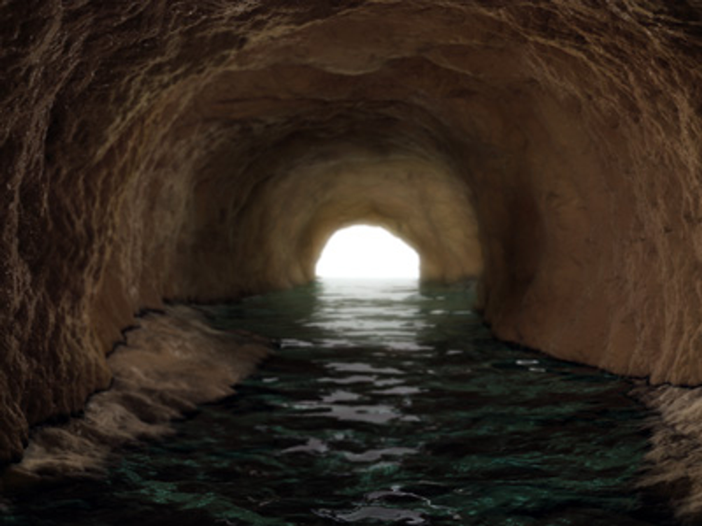 3d Model Of Cave Tunnel