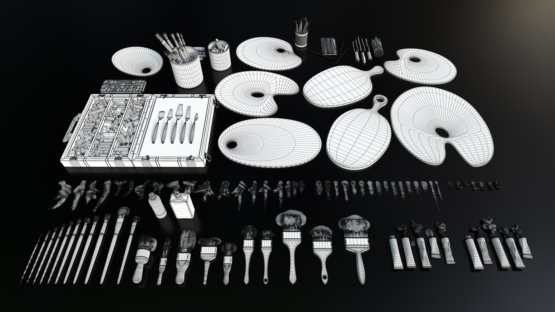 3D model Artist Studio Pack 400 - Art Supplies https://p.turbosquid.com/ts-thumb/x0/LGedXo/4J/artiststudiopack400artsupplies6/jpg/1753681291/1920x1080/fit_q87/6da0a833baa5d97fbc6cd87753206df7c4d5f30a/artiststudiopack400artsupplies6.jpg