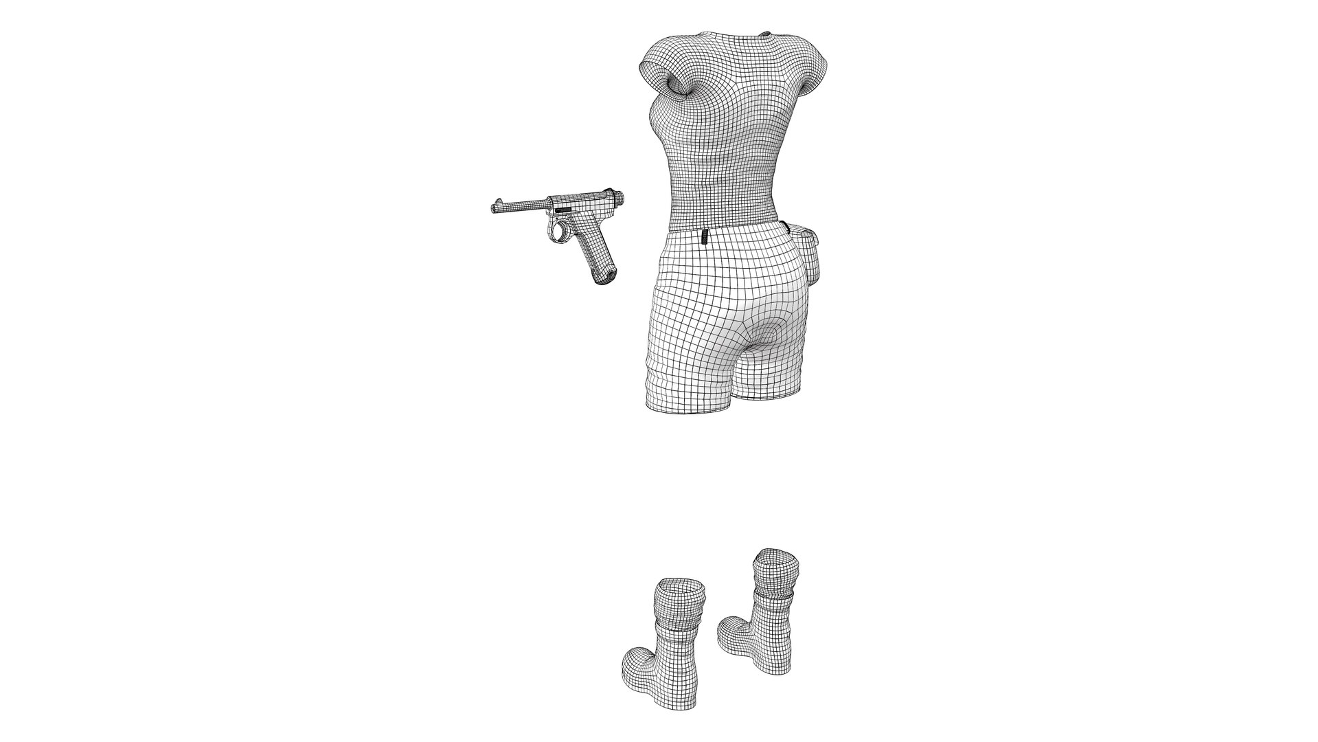 3D Safari Combat Outfit Tshirt Shorts Gun Holster Boots https://p.turbosquid.com/ts-thumb/x0/Pil1Gu/Bd/preview10/png/1684409987/1920x1080/fit_q87/ded94b65c03be1181593a1ef2f39326b71c3f554/preview10.jpg