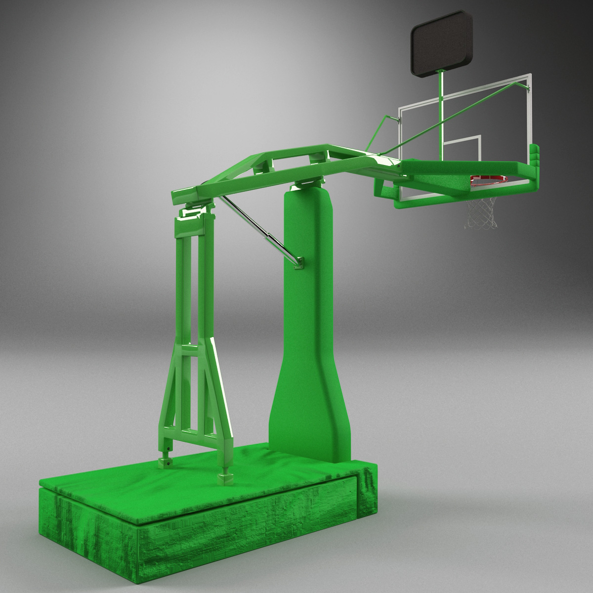 basketball rim v4 3d model