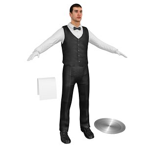3D model waiter tray