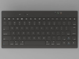3d wireless bluetooth keyboard model