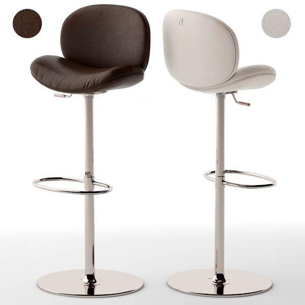 natuzzi leather bar stools