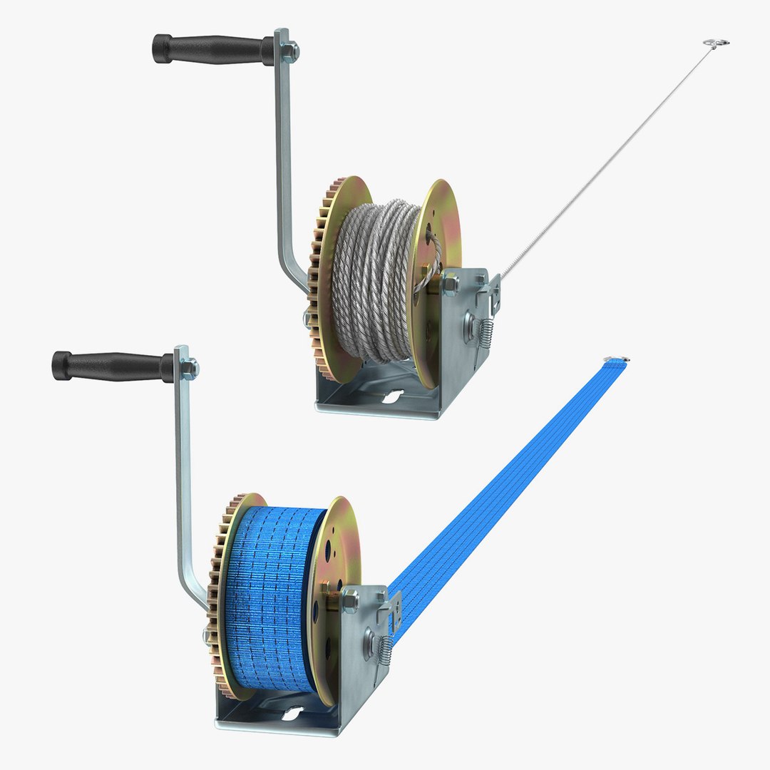 Hand Powered Lifting Tools Collection 3D model preview