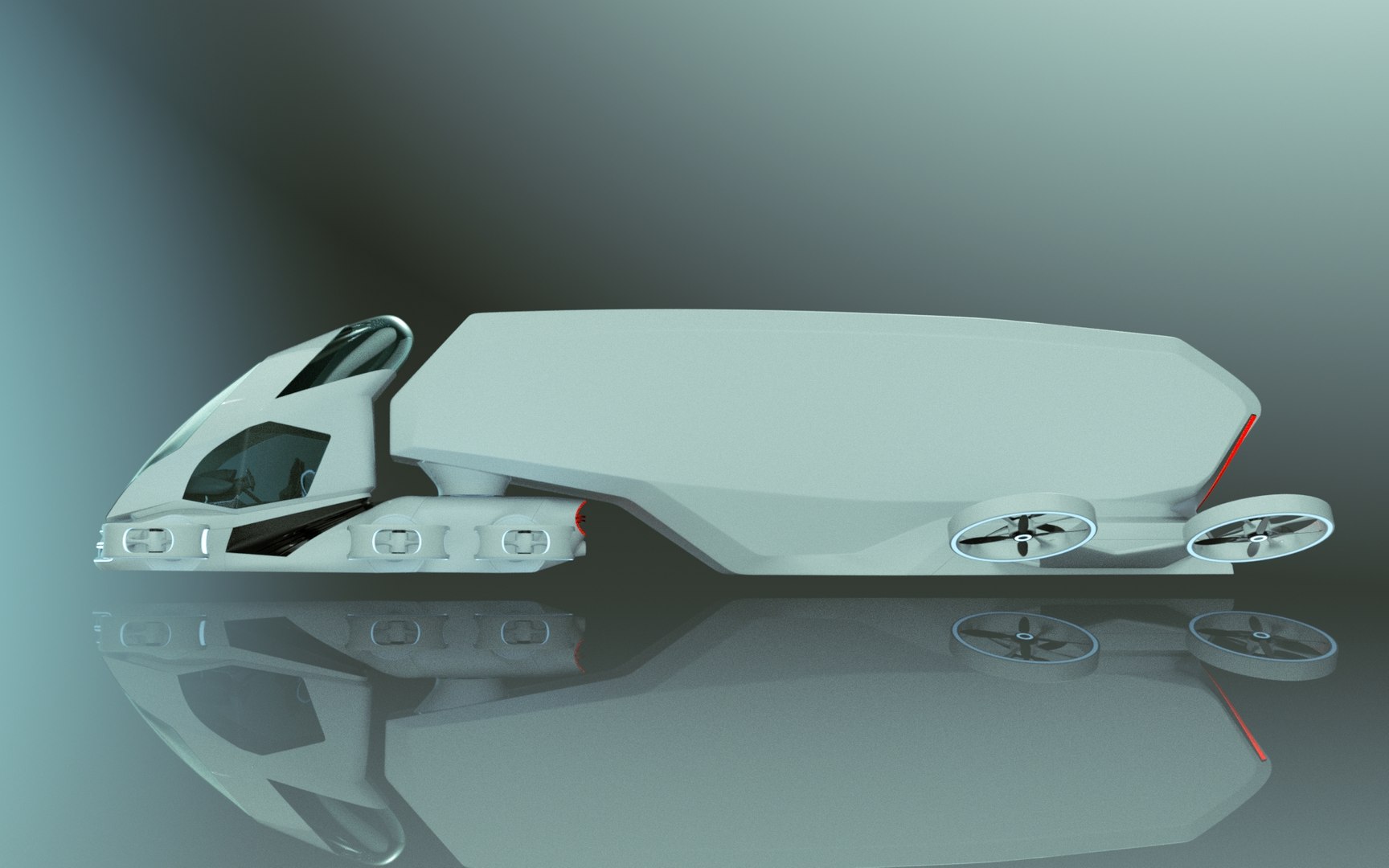 T-Copter Truck 63 3D - TurboSquid 2130877