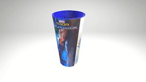 3D Cinema Drink Glass 3D Model model