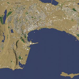 Baku Azerbaijan - city and urban 3D model