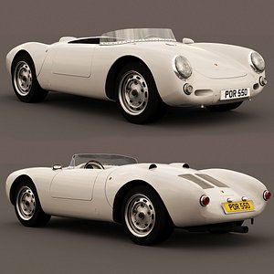 porsche 550 spyder 1953 3D
