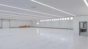 Industrial Warehouse Interior 16 3D model