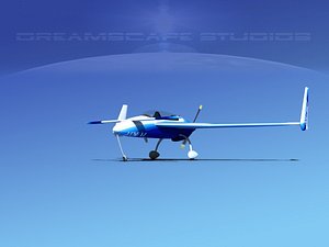 rutan long ez 3d max