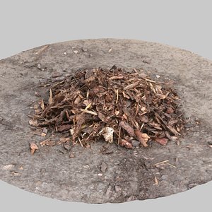 mulch pile 3d model