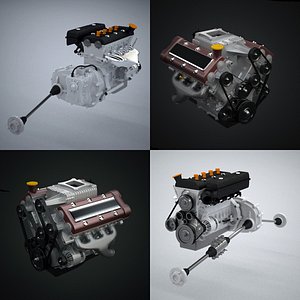 generic engine 3d model