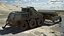Heavy-Duty Mine Clearing Robot with Field Wear Military Green Used Rigged for Maya