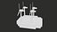 Site de ferme éolienne de dessin animé Lowpoly PBR