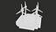 Site de ferme éolienne de dessin animé Lowpoly PBR