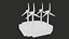 Site de ferme éolienne de dessin animé Lowpoly PBR