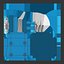 Site de ferme éolienne de dessin animé Lowpoly PBR