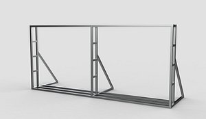 3D Truss frame 3D model model