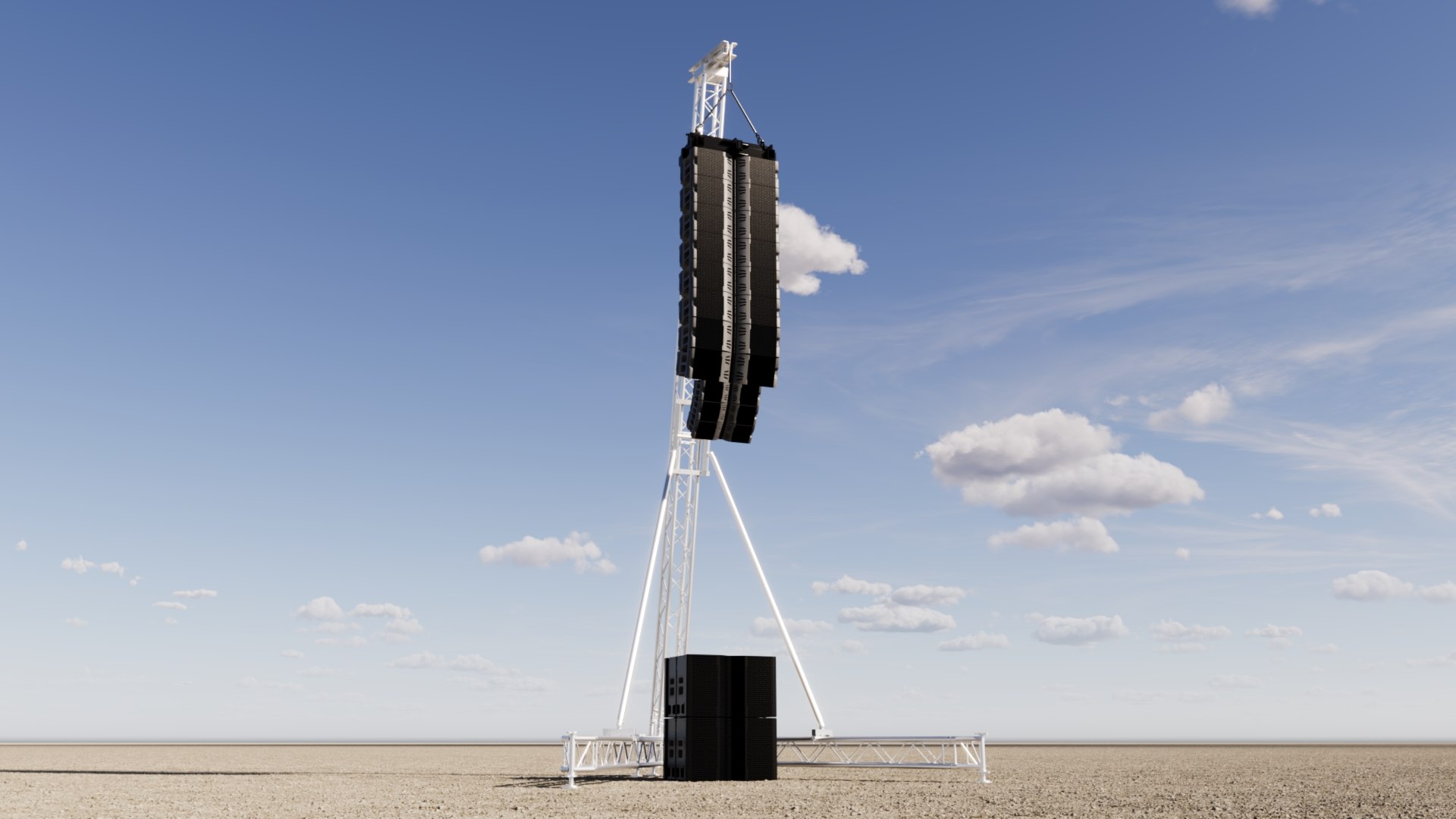 3D Concert Sound System Line Array - TurboSquid 2142115