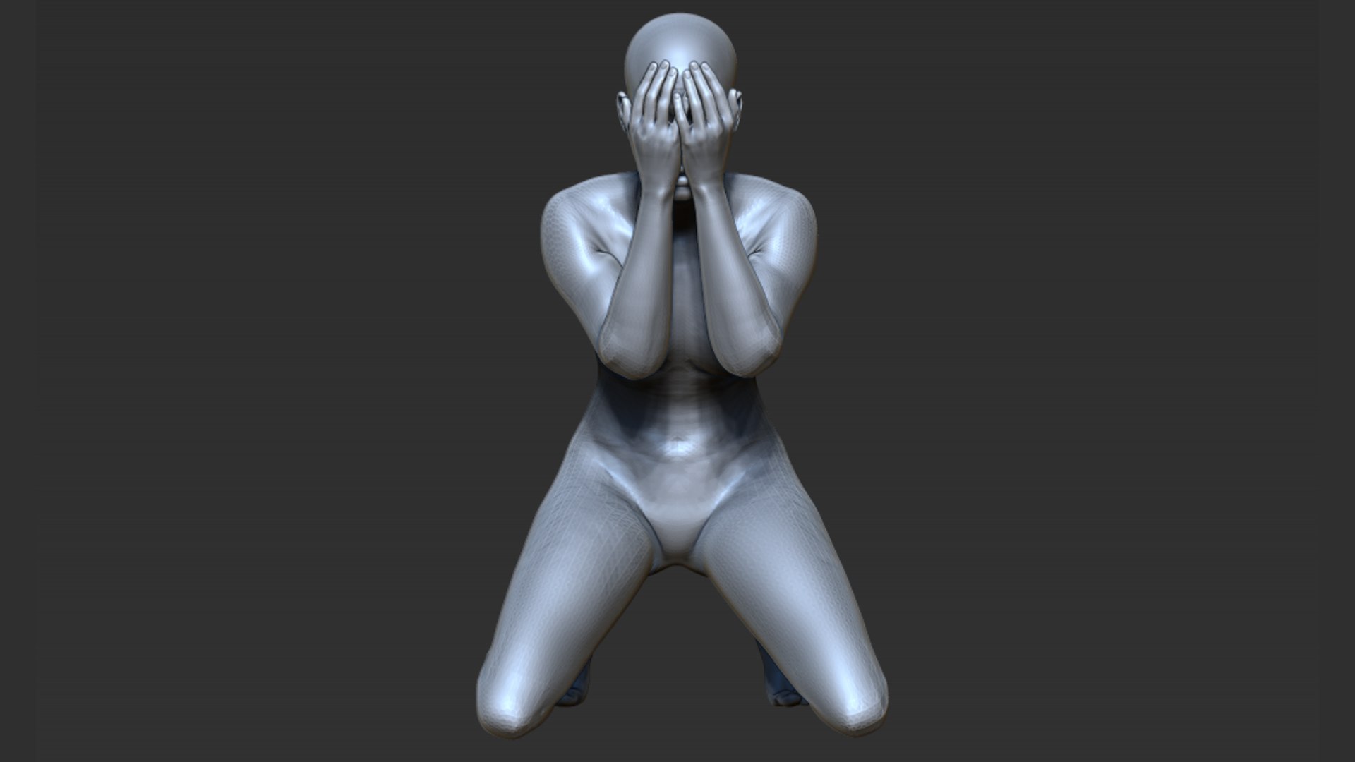 3D Crying Woman - TurboSquid 2215786