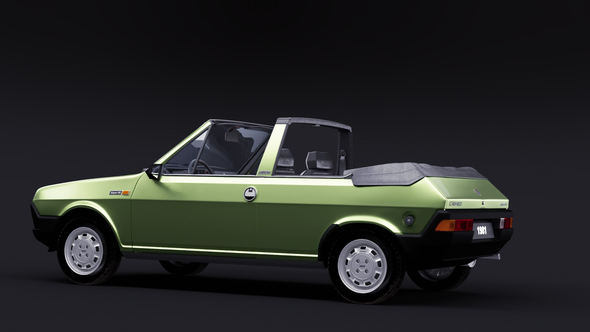 1981 Fiat Ritmo Cabrio Bertone 3D Model - TurboSquid 2241086