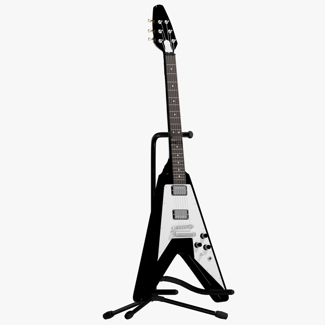 3D Gibson Flying V Electric Guitar model - TurboSquid 2139213