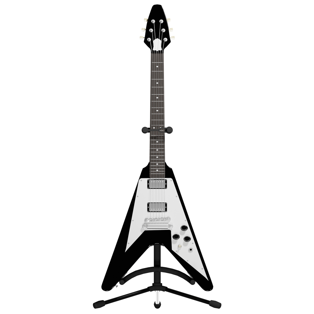 3D Gibson Flying V Electric Guitar model TurboSquid 2139213
