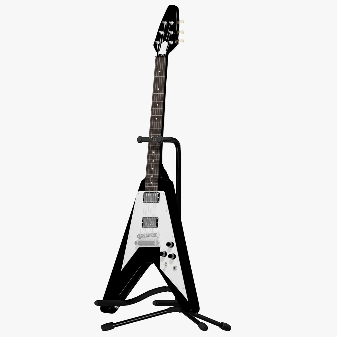 3D Gibson Flying V Electric Guitar model - TurboSquid 2139213