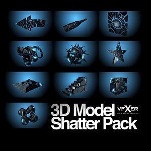 shatter pack 3d obj