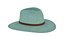 Cappello Fedora a tesa larga color verde acqua