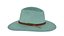 Cappello Fedora a tesa larga color verde acqua