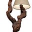 Rustic style wall Lamp sconce made of natural wood Sculptural 3D model