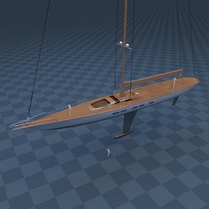 3d model sailboat