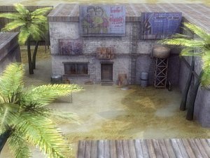 arab street environment 3d model