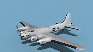 3D Boeing B-38A Flying Fortress HP V00 Bare metal
