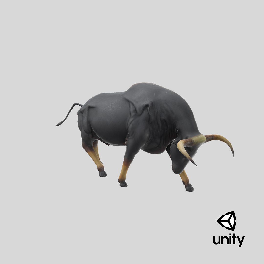 3D Bull Sculpture 2 - TurboSquid 1302142