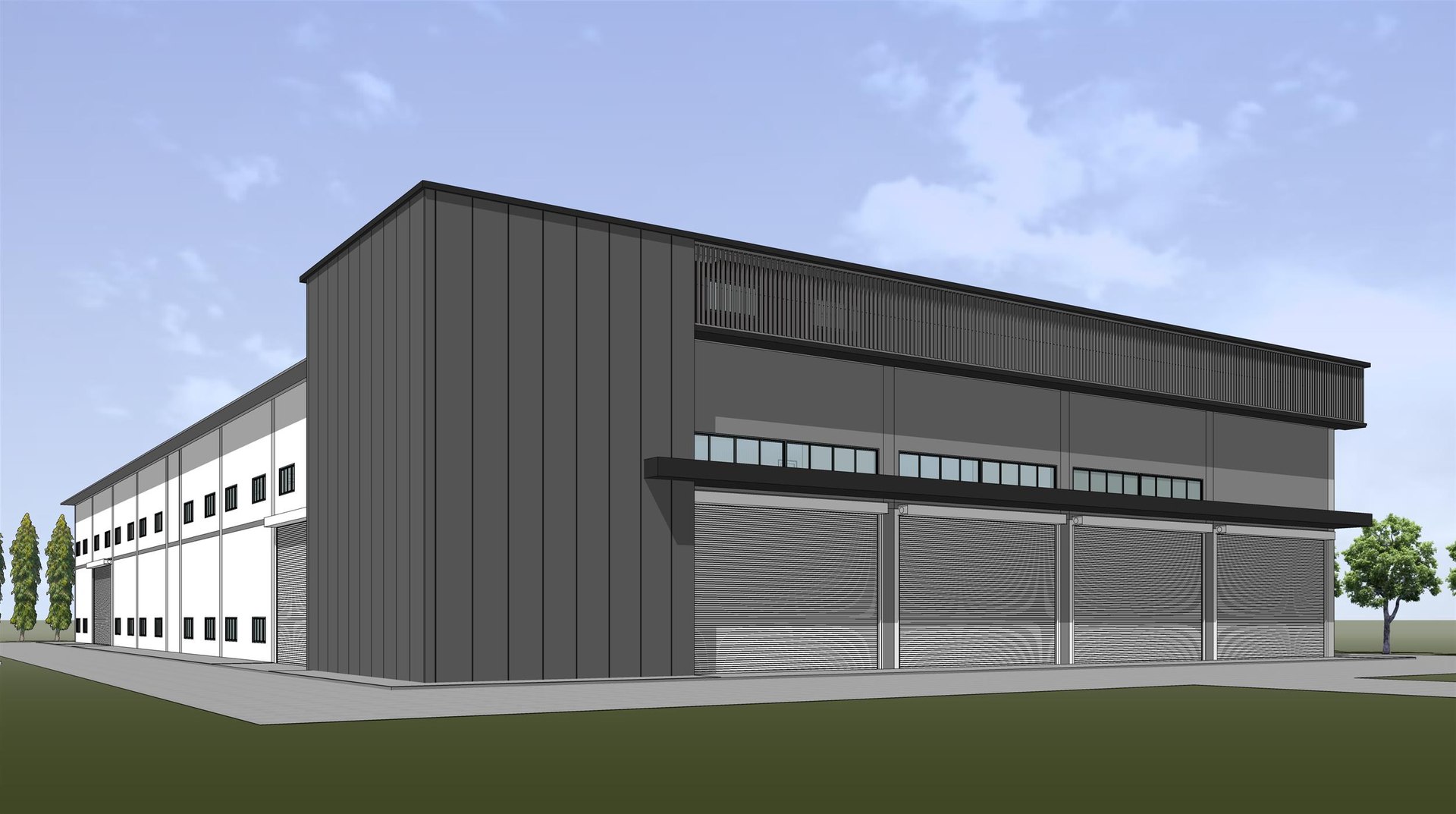 2021 Factory And Office Model - TurboSquid 1908210
