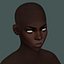 Stylized black woman character 3 model