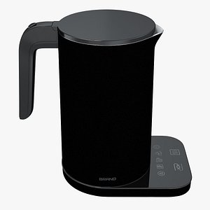 3D Electric Tea Kettle  Black PBR